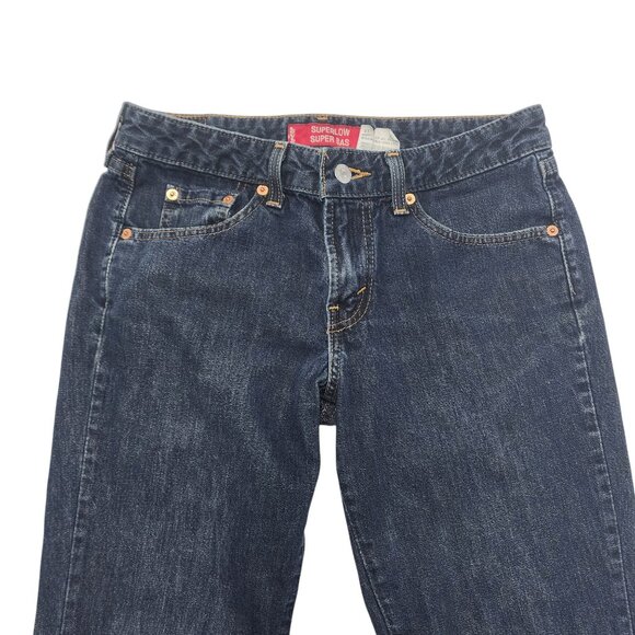 Levi's Superlow 7S Jeans Women's 100% Cotton Made in Canada Size 27x30 - Picture 3 of 14